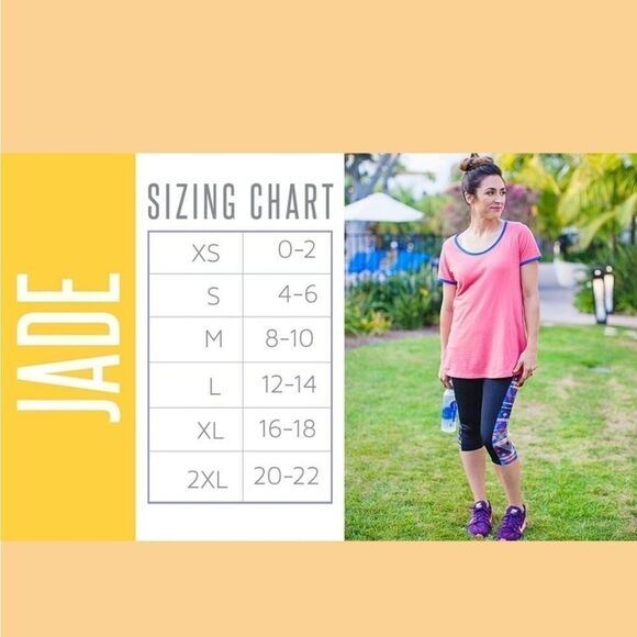 LuLaRoe Jade XS 2/4 Floral Paisley Capri Athletic Leggings Workout Yoga Pants - Picture 7 of 8